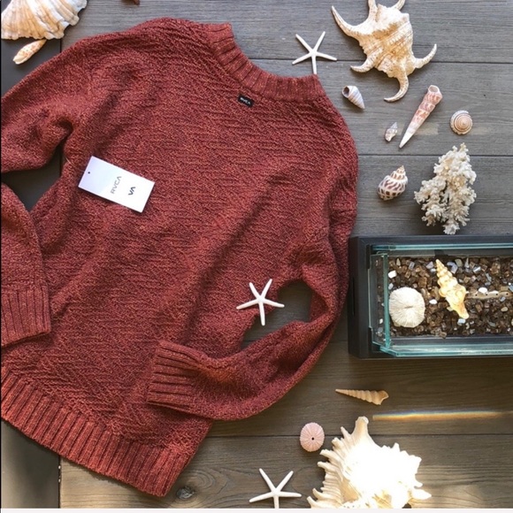 ☀️🌴RVCA- ZIGGED SWEATER🌴☀️ - Picture 7 of 8